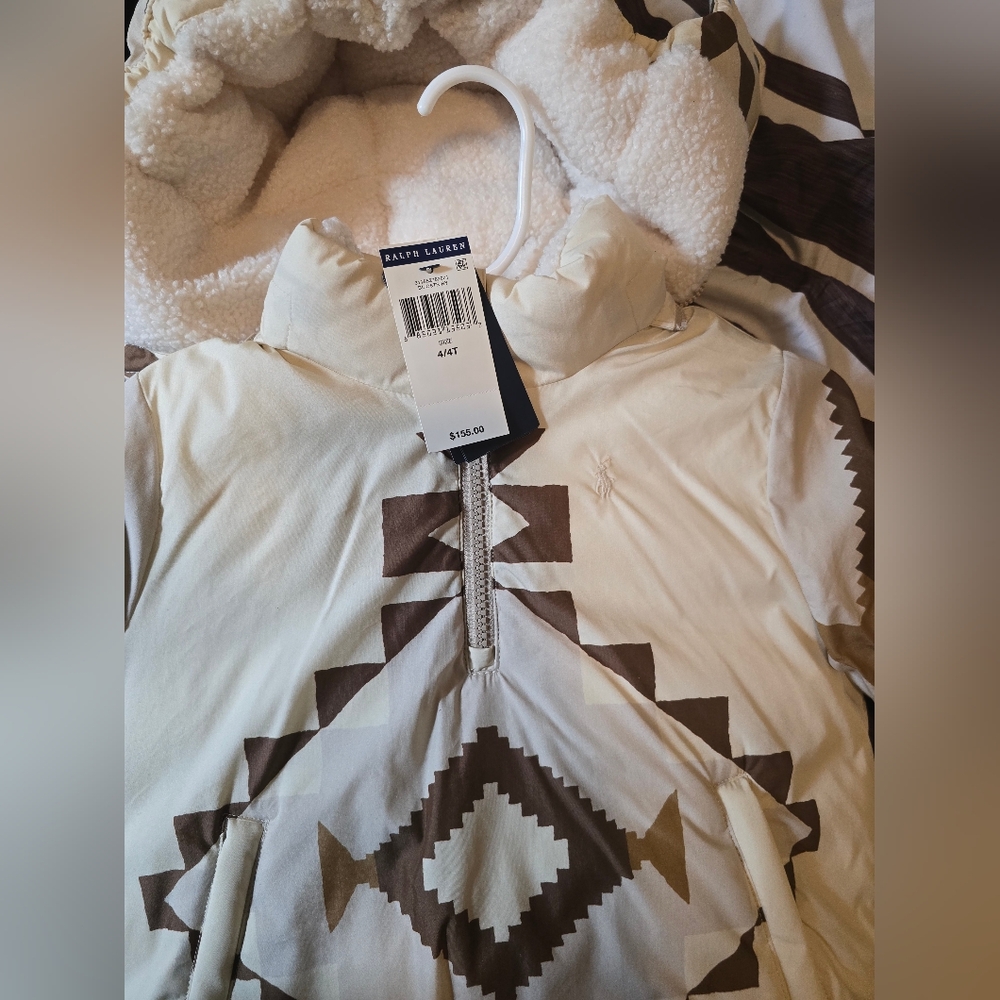 Ralph Lauren Cream and Brown Patterned Jacket